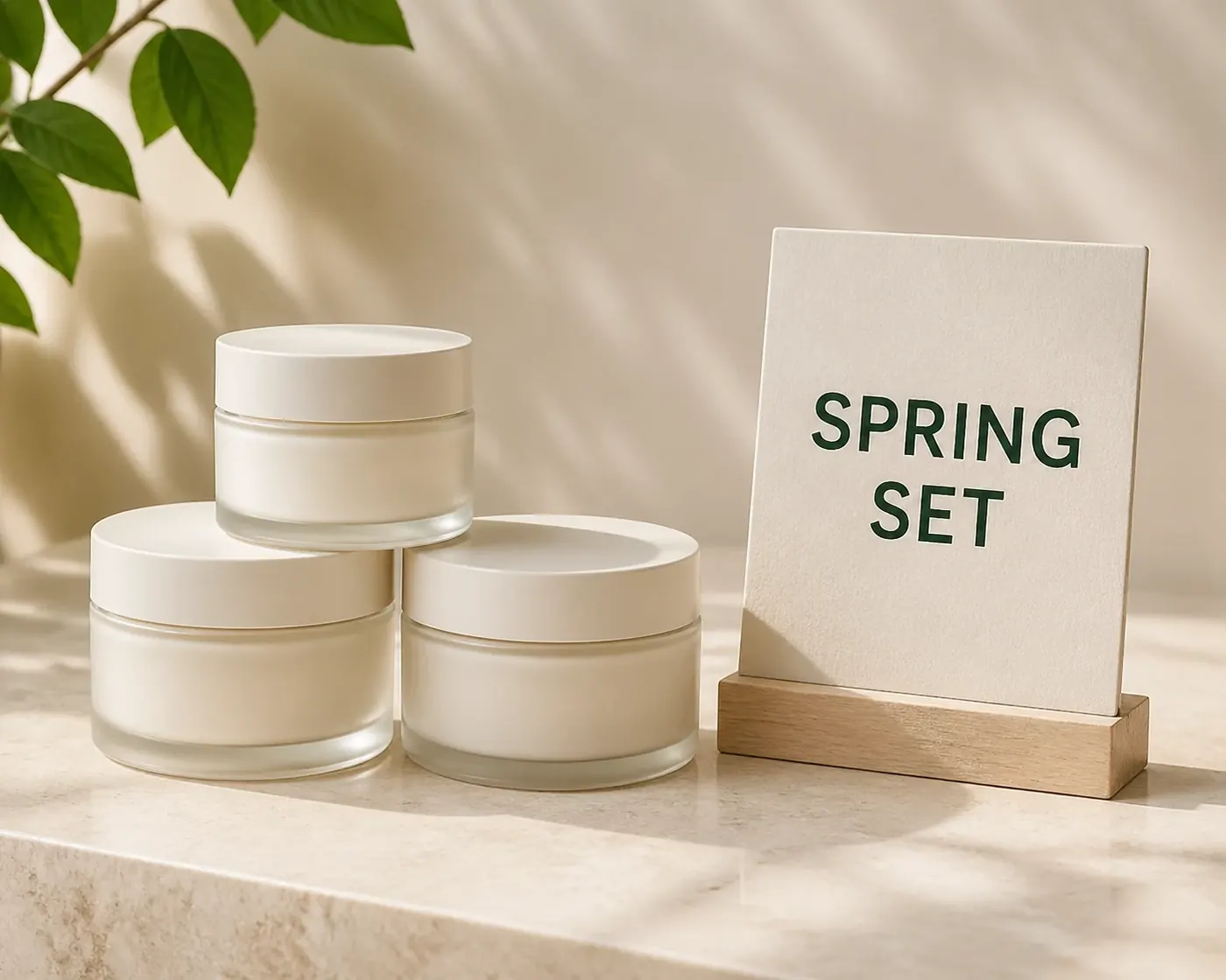Product promotion image with short sign text