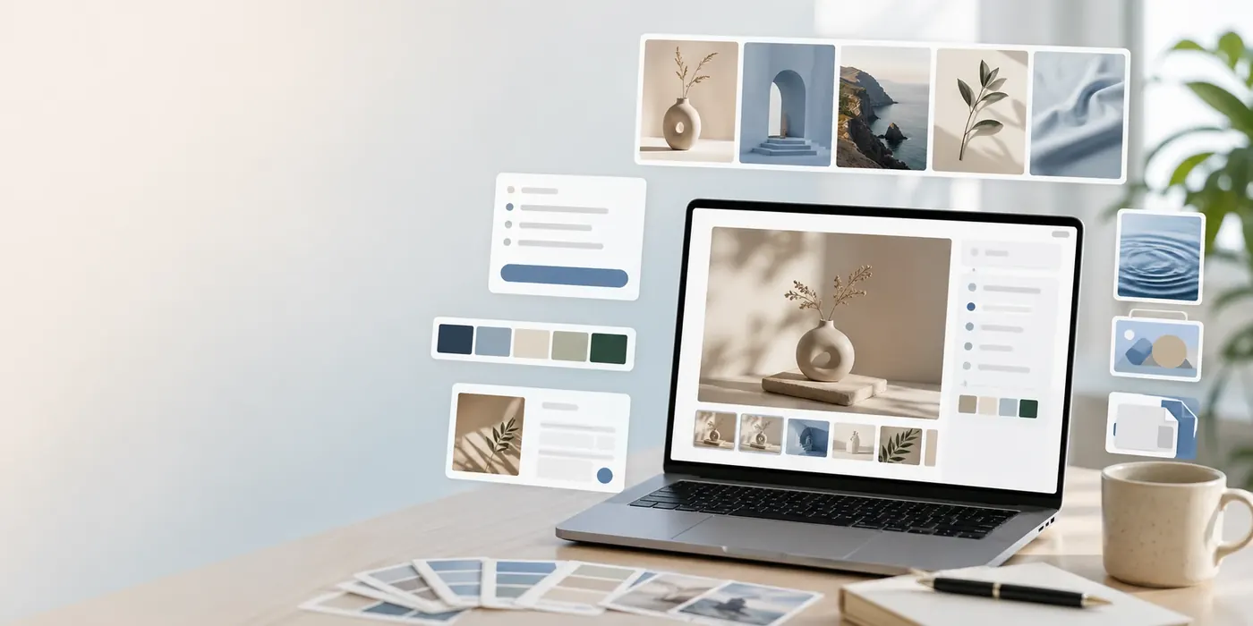 Generated website hero example