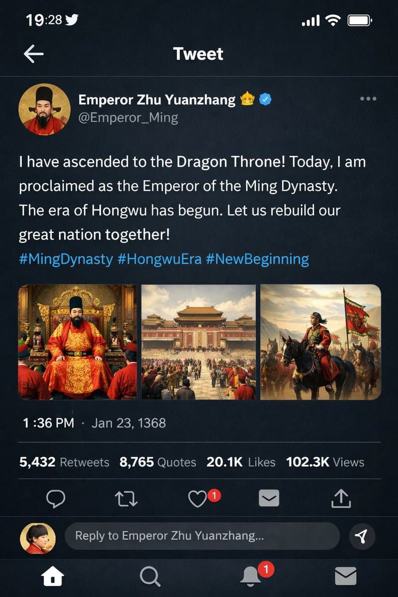 Social Media Post - Historical Figure Social Media Mockup generated image example